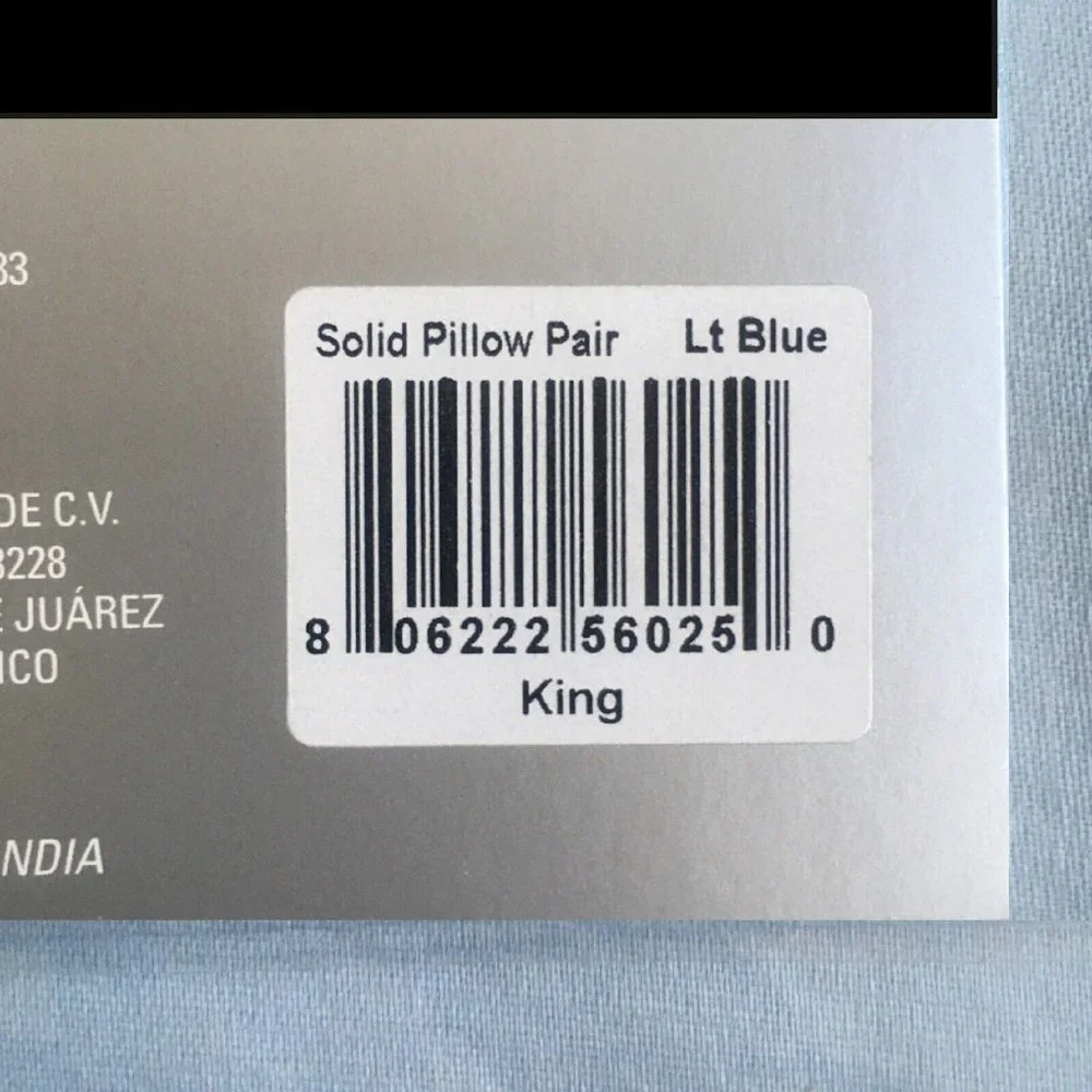 new LIGHT BLUE Wamsutta Ultra Soft 525 TC 100% Cotton Sateen KING Pillowcases